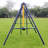 Creationstry High-Density Polyethylene (HDPE) Swing Set with Swing(s)
