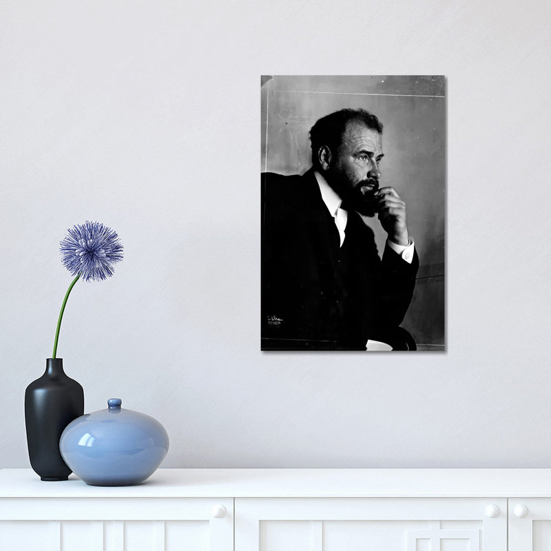 Gustav Klimt Portrait by Gustav Klimt - 1 Piece Wrapped Canvas Wall Art, 30.48 cm H x 45.72 cm W