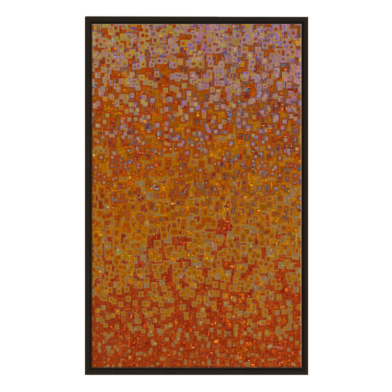 « qui do you trust », reproduction d’impression sur toile, H 43,5 po x l 27,5 po x P 2 po, Cadre flottant espresso