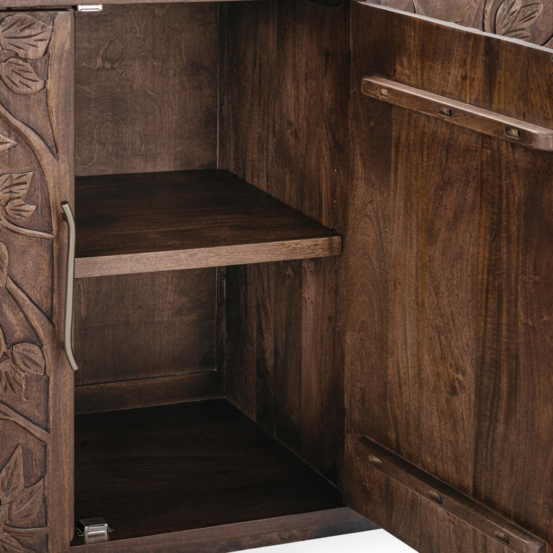 Albero Solid Wood Sideboard, Kona Brown