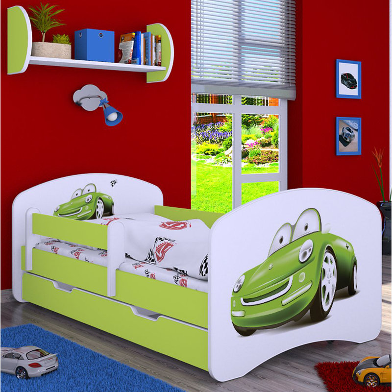 Mapleton Cabin Bed Themed Beds with Storage Included, Green