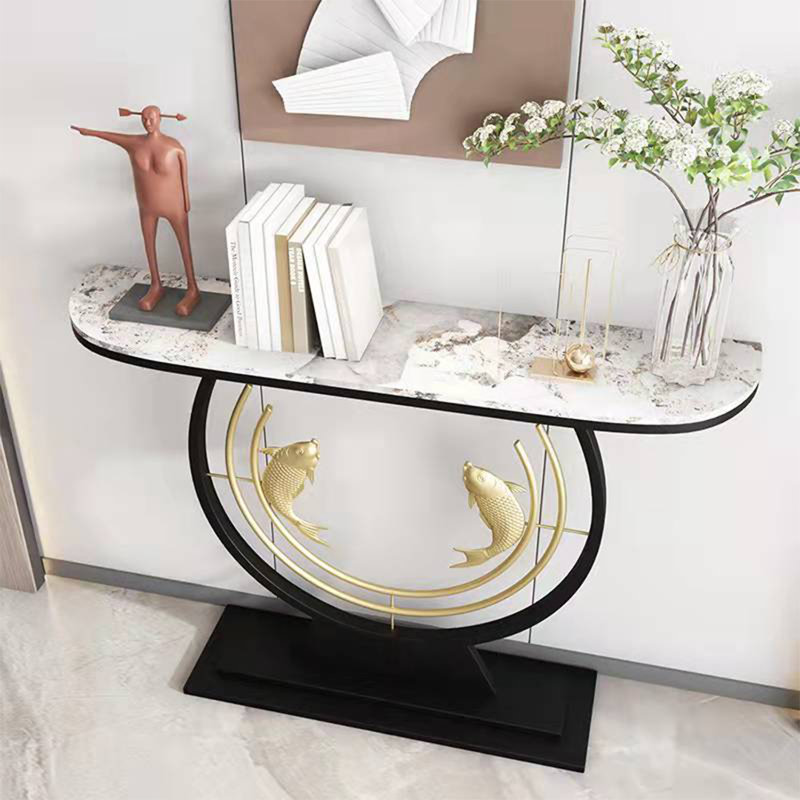 Console Table, Cream, 31.5" H x 59" W x 11.8" D