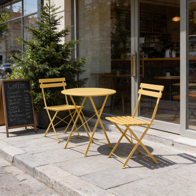 3-Piece Outdoor Folding Bistro Set