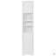 Armoire de rangement multi-fonctionnelle avec deux portes et tablettes réglables, tablette ouverte-265853520