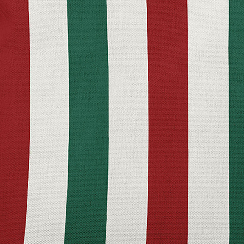 Coussin décoratif rayé en polyester pour l'intérieur et l'extérieur, 16 po x 16 po, Carré
