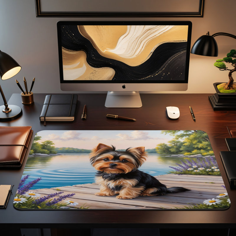 Polyester Desk Pad, 14.4x12.1