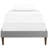 Sharon Polyester Fabric and Wood Bed with Squared Tapered Legs-1867642393-1867642469