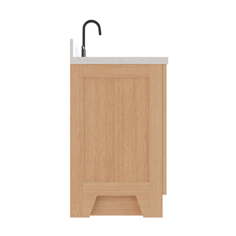 ARIEL TAYLOR 31 IN RECTANGLE SINK VANITY, Rectangle, Natural Oak