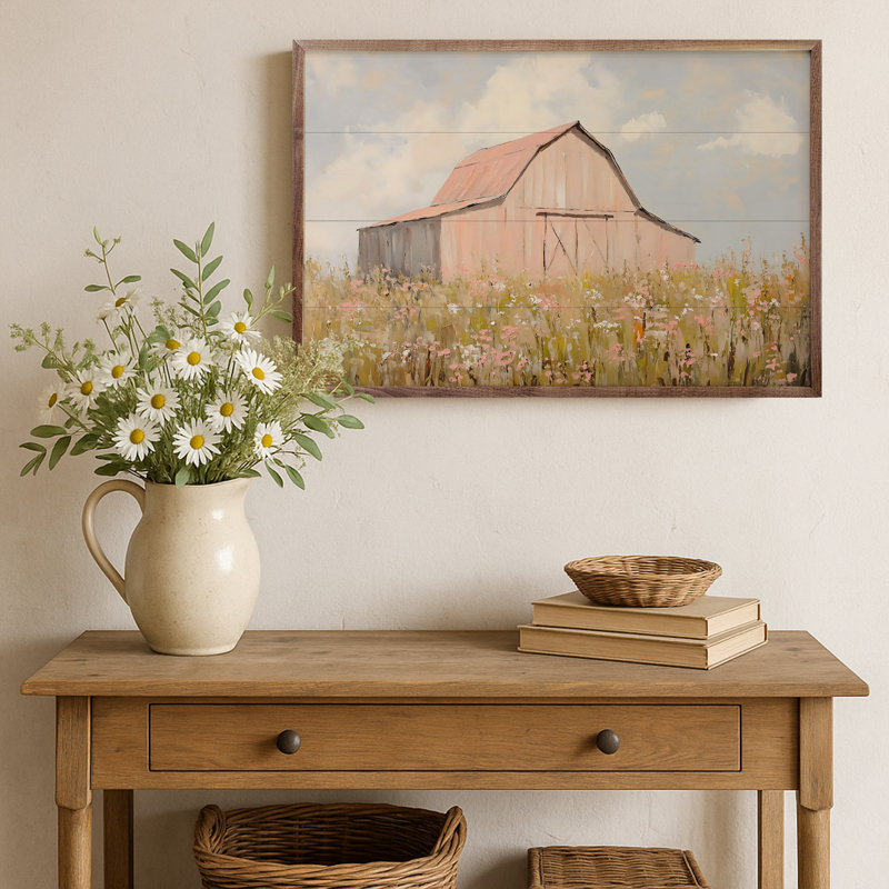 Blush Barn par Frankly Gregory, H 24 po x l 36 po