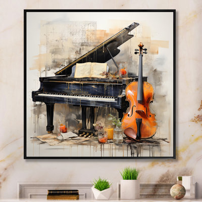 Mélodie musicale mélodique «Subdued» - musique, art mural