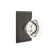 Privacy Old Town Clear Knob with Rectangular Rose
