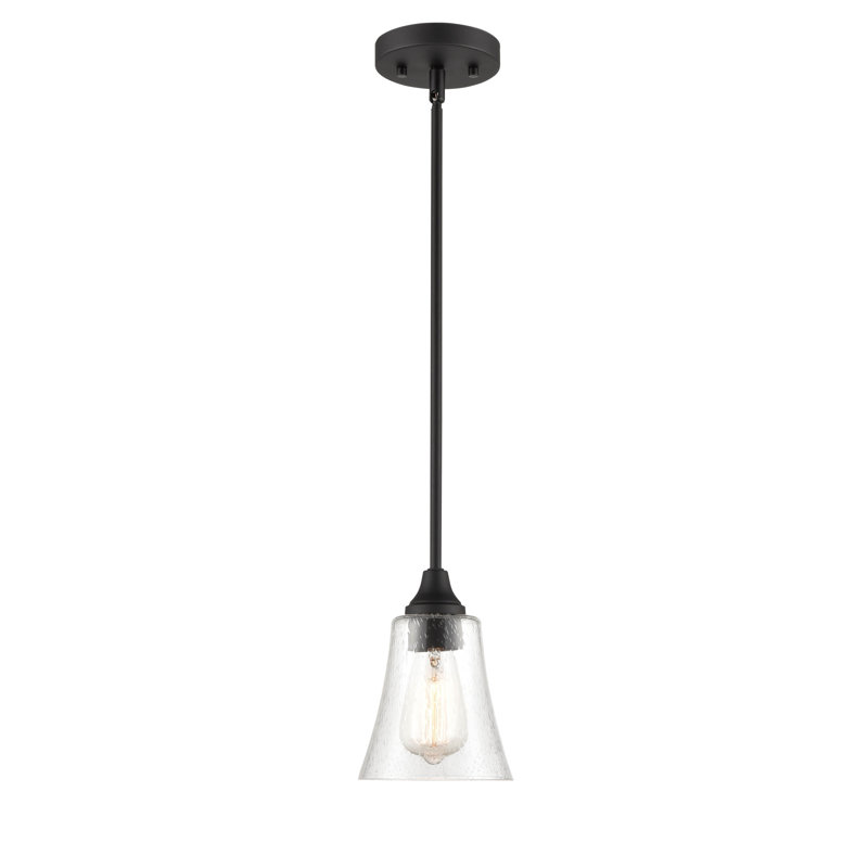 Turner 1 - Light Single Pendant, 46.25" H x 5.75" W x 5.75" D, Matte Black