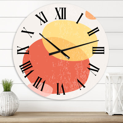 Minimal Elementary and Geometric Compostions XXI - Modern wall clock