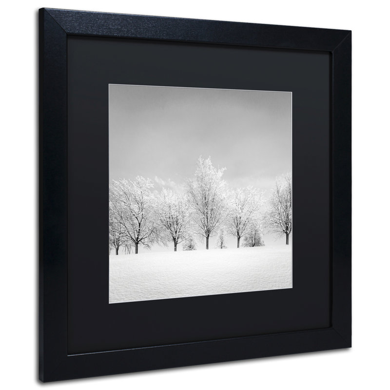 « ice orage », reproduction de photo encadrée, H 16 po x l 16 po x P 0,5 po