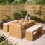 Rowlinson Kyoto 4 Seat Dining Set with Cushions