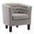 Tufted Upholstered Barrel Chair with Wooden Legs-1719400685