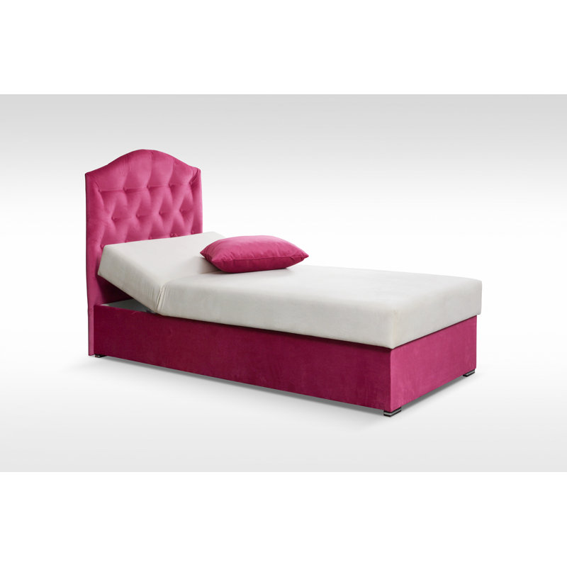 Lit plateforme simple Carmel par Harriet Bee, Rose