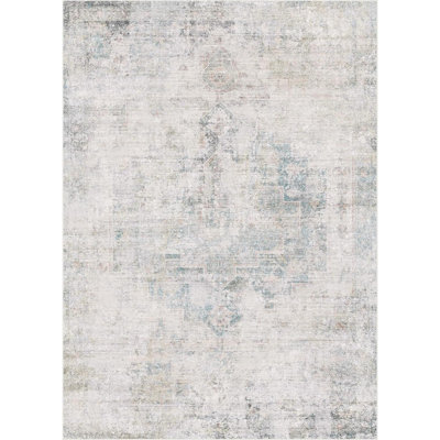 Modern Farmhouse Area Rug For Living Room -  Big Rug For Dining Room Table, Lightweight Foldable Low Pile Washable