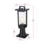 Lampadaire d'extérieur 6,5 pouces noir Mogensen