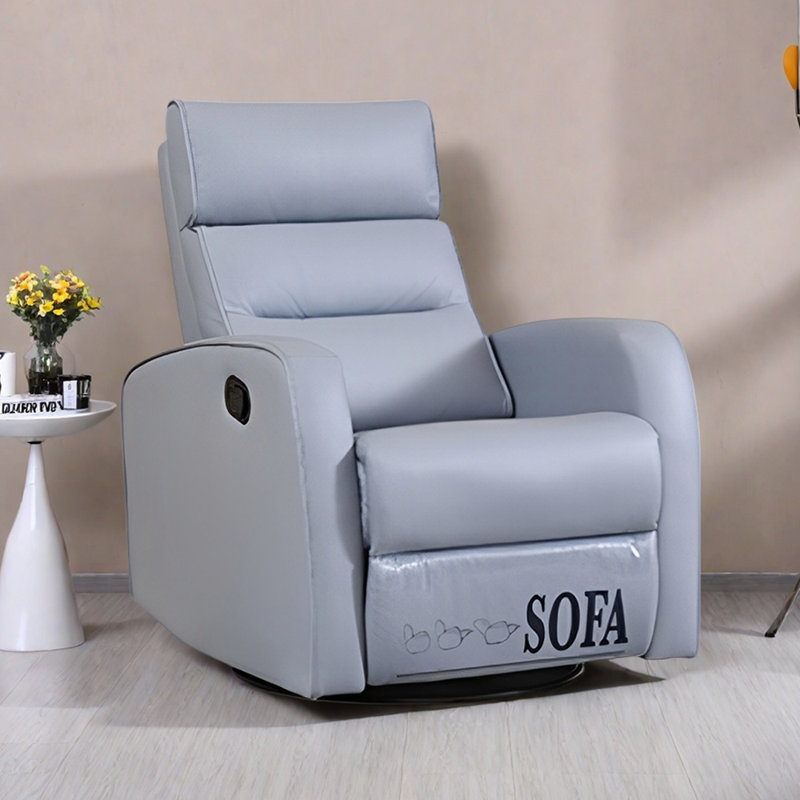 Fauteuil inclinable moderne pivotant pour salon moderne, Bleu