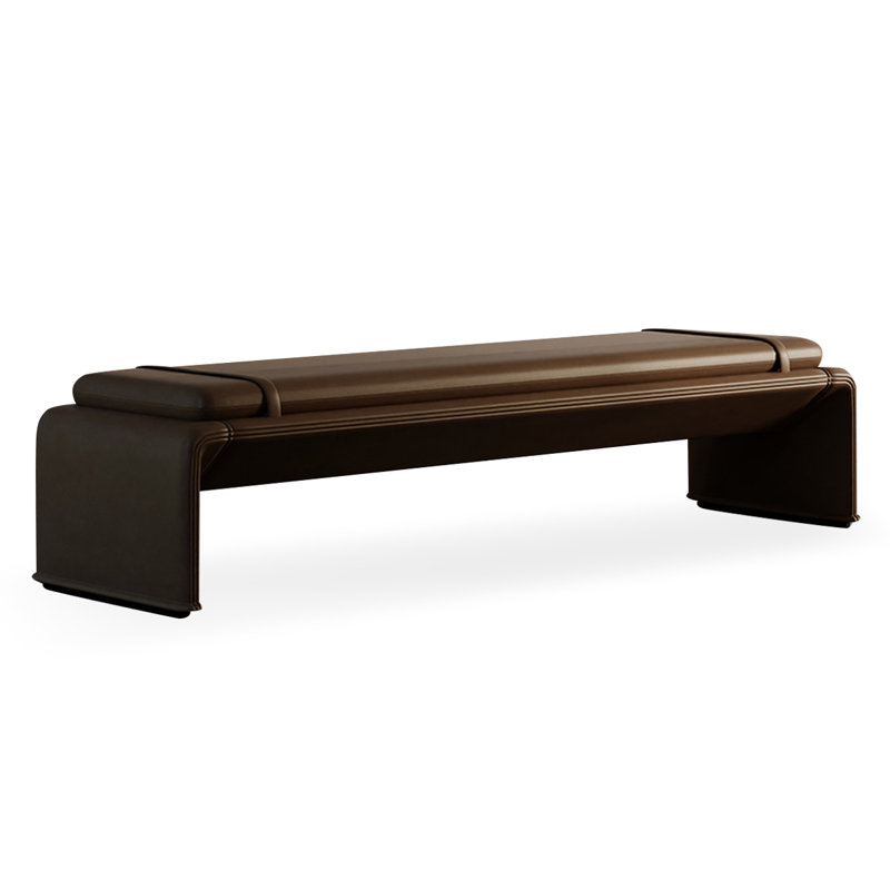 Banc rembourré, Brun