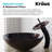 Copper Glass Circular Vessel Bathroom Sink-5991778