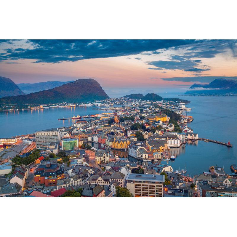 Alesund, Norway - Wrapped Canvas Print, 30cm H x 46cm W x 3.8cm D