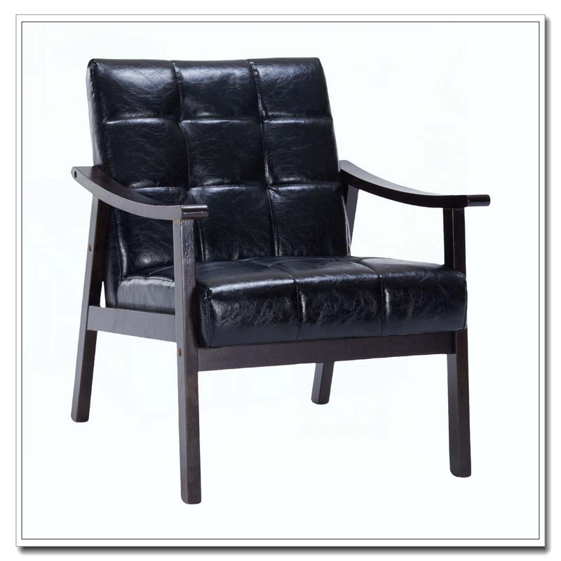 Chaise avec accoudoirs et dossier haut