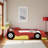 Kids Playful Design Race Car Theme Bed with Safety Guardrails-816815147-816815148