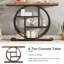 Console 41,3 po brun rustique - table d'appoint à 4 niveaux