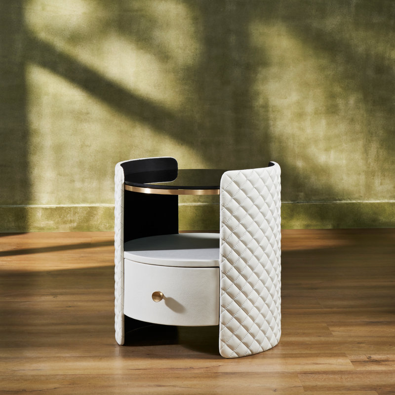 Table d'appoint Harvard, Blanc
