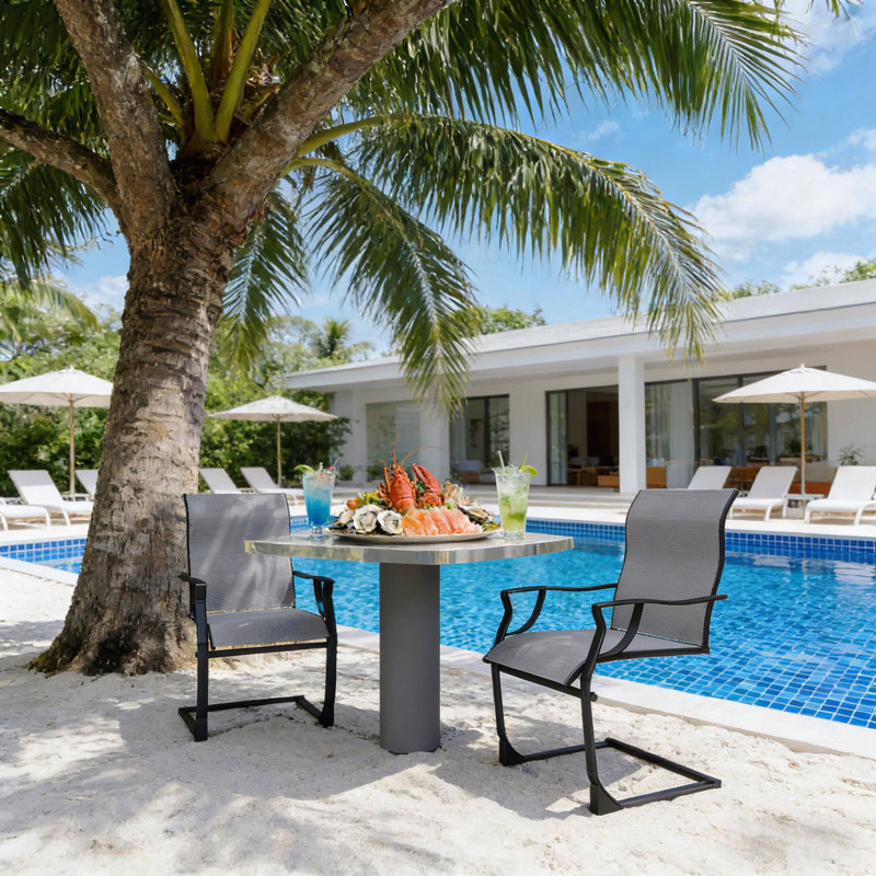 Outdoor Seat,Patio Dining Chairs Set Of 2