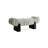 Black Solid Wood Upholstered Bench-2007579876