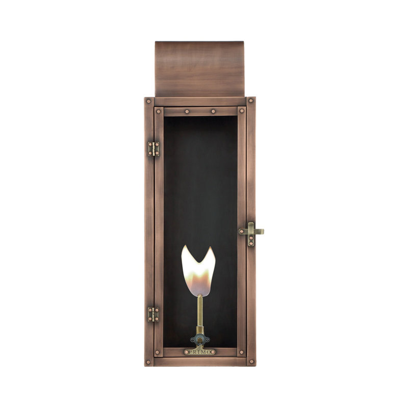 Lafayette Gas Powered Outdoor Lantern, 21" H x 7" W x 7" D