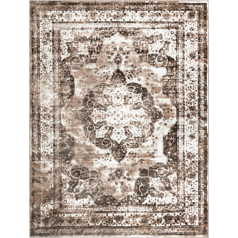 Tapis de transition Oneita couleur noisette, Rectangle 120" x 156"
