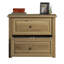 Classeur latéral pour bureau à domicile - Finition chêne blanc, design, deux tiroirs, construction, solution de rangement compacte de style lettre et dossiers légaux dans ou dans le salon,
