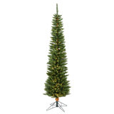 Durham Pole 8.5' H Lighted Artificial Pine Christmas Tree
