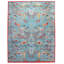 Modern Blue Bird Machine Washable Area Rug with Built-in Padding & Non-Slip Backing-392039676