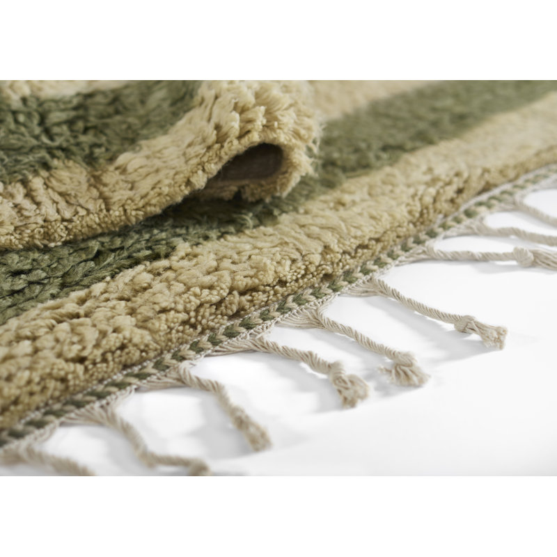 Wool Geometric Area Rug, Rectangle 2' x 3'