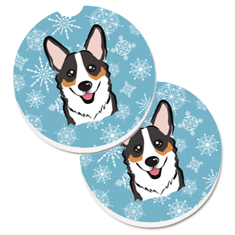 Sous-verre de voiture de neige, Corgi tricolore