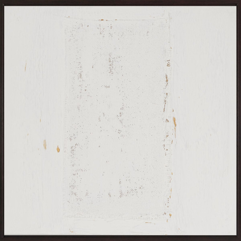Bashful - peinture sur toile, Cadre Laguna Espresso