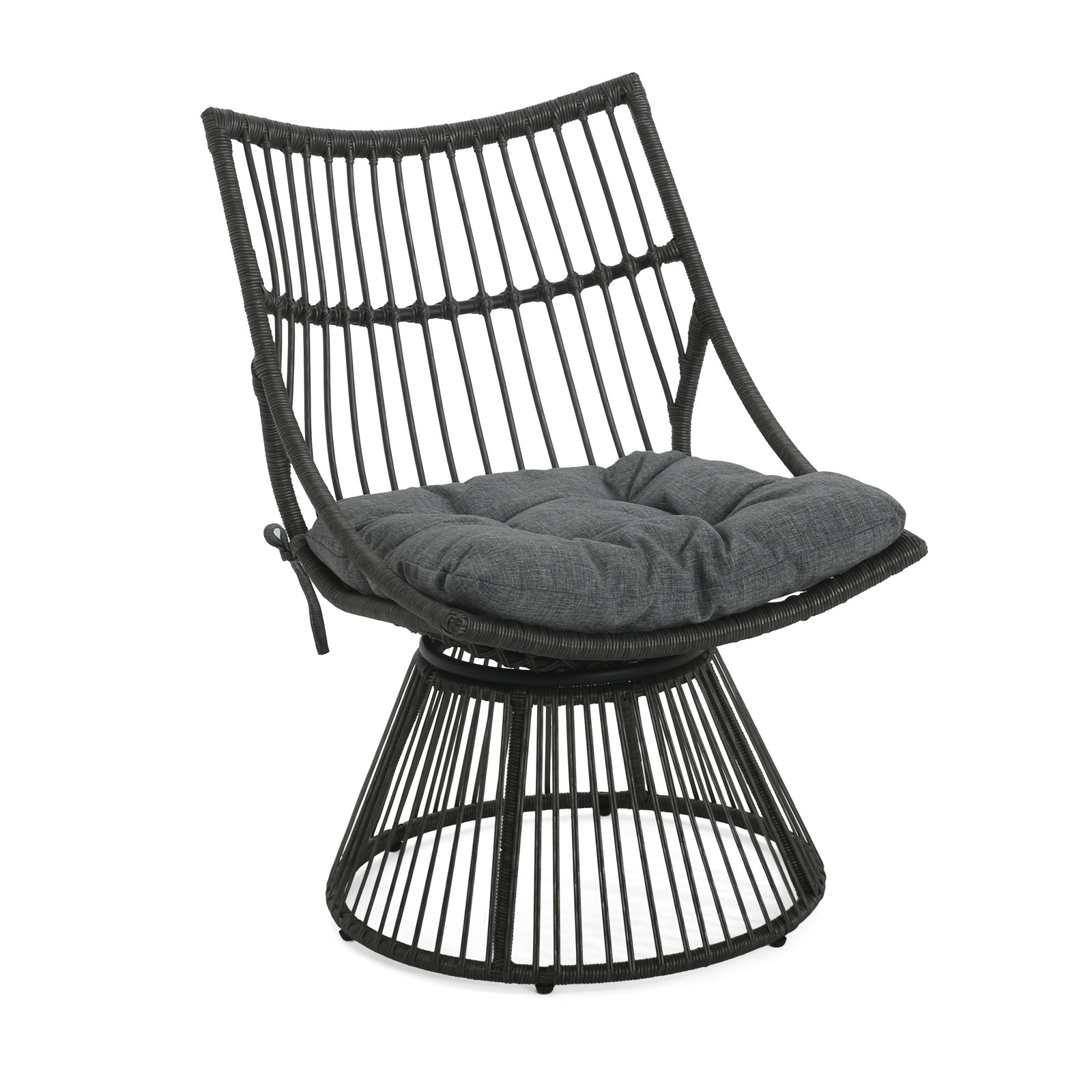 Fiona 1 - Person Patio Seating Group, Gray, Gray