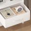 Nightstand with Built-in Charging Station, Bedside Table with Adjustable Fabric Drawer and 3-Tier Storage End Table-1463590273-1471220647