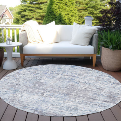 Tapis intérieur / extérieur lavable Suri Sky 