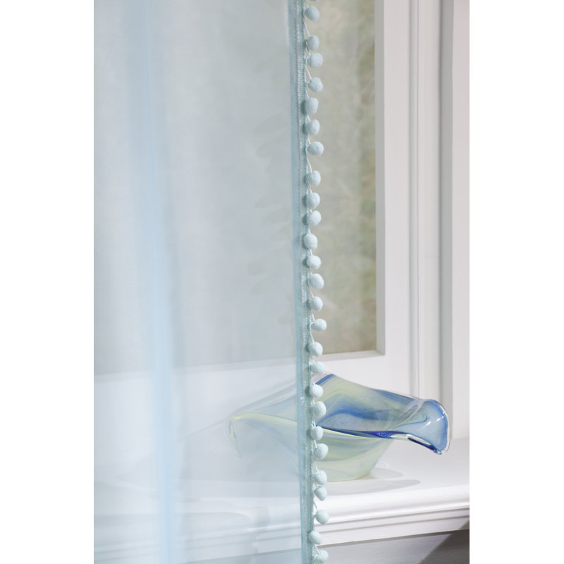 Acel Voile Panel Single Panel, Duckegg, 142 W x 91 D cm