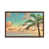 Classic Brown Wood Floater Framed