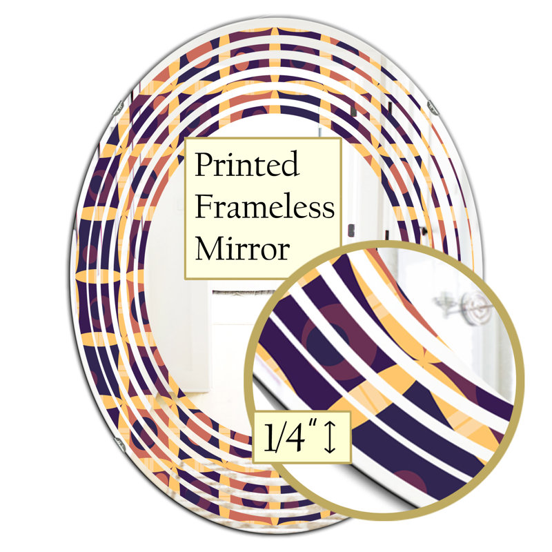Miroir mural Wave, H 31,5 po x l 23,7 po