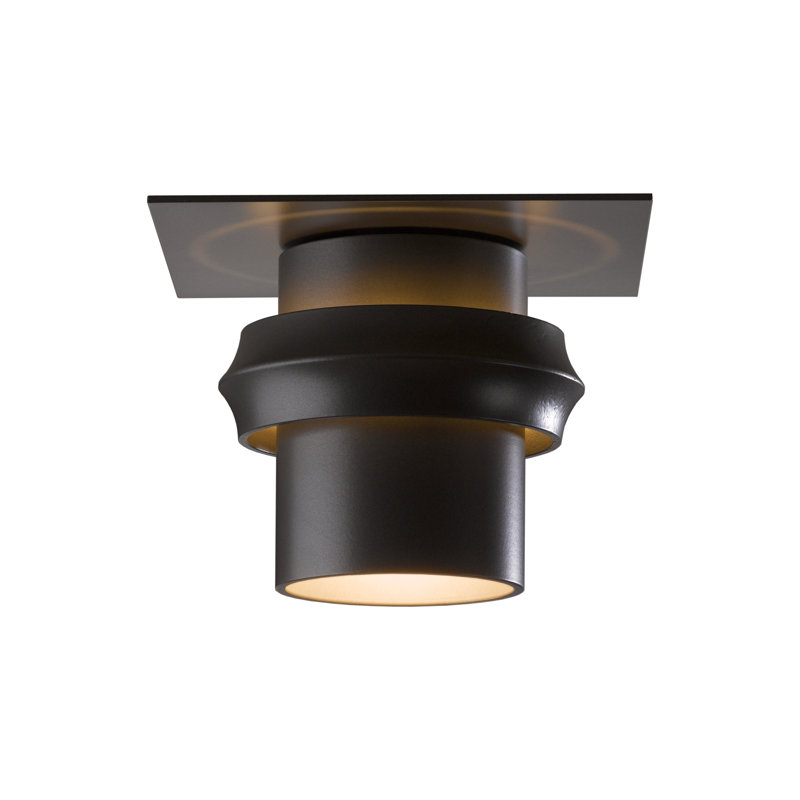 Twilight 1 - Bulb Hardwired Outdoor Semi Flush Mount, Coastal Oil Rubbed Bronze, 6.8" H x 9" W x 9" D