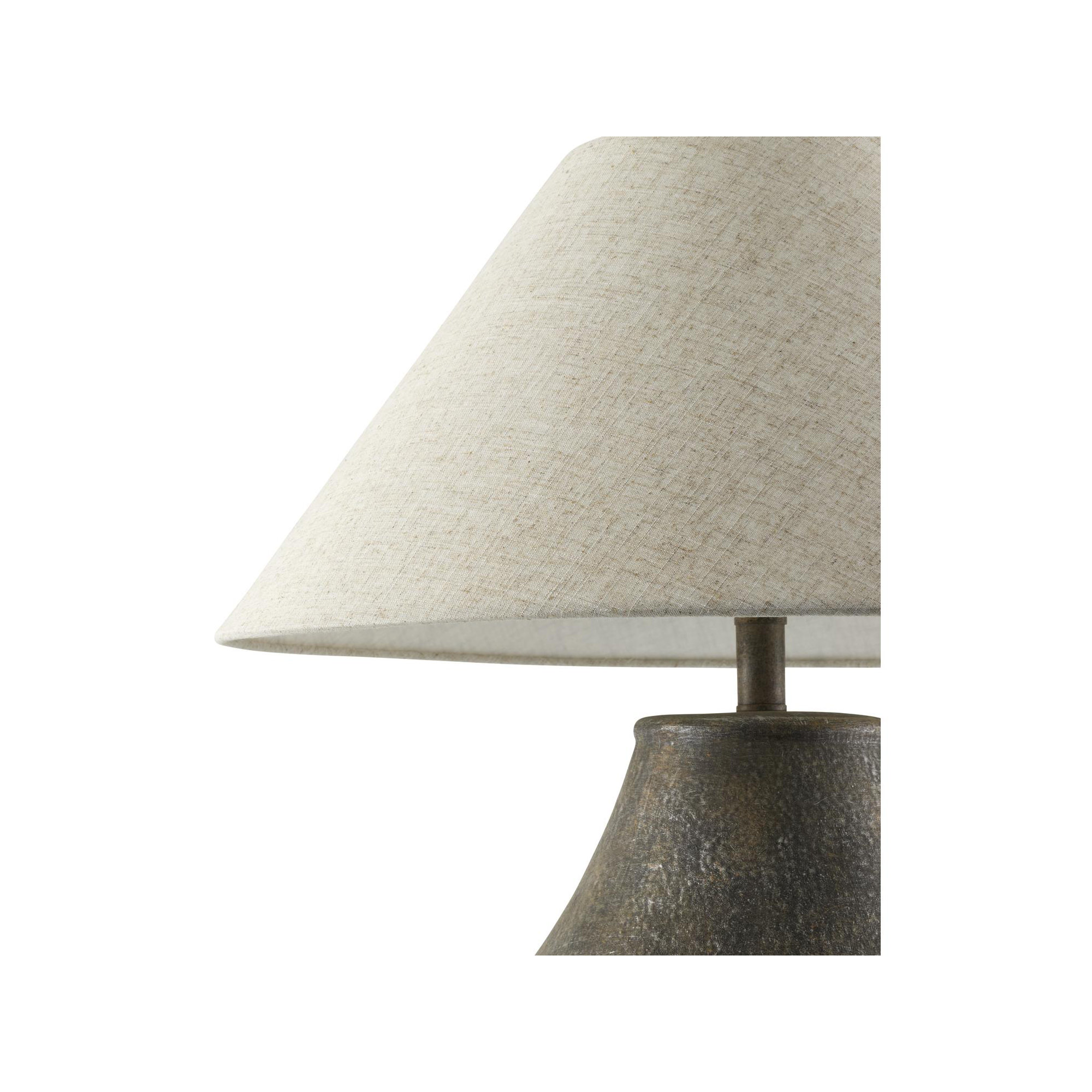 Batavia Ceramic Table Lamp, Wheat, Brown