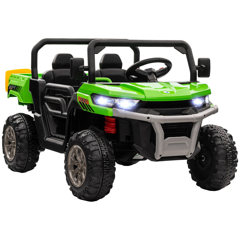 Freeport Park Battery Powered Ride On with Remote Control, Black/Green